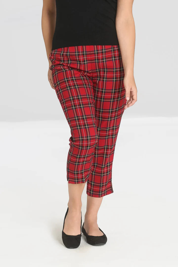 Irvine Cigarette Trousers in Tartan – RetroEsque