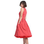 Lola Classic Vintage Sailor Dress in Red