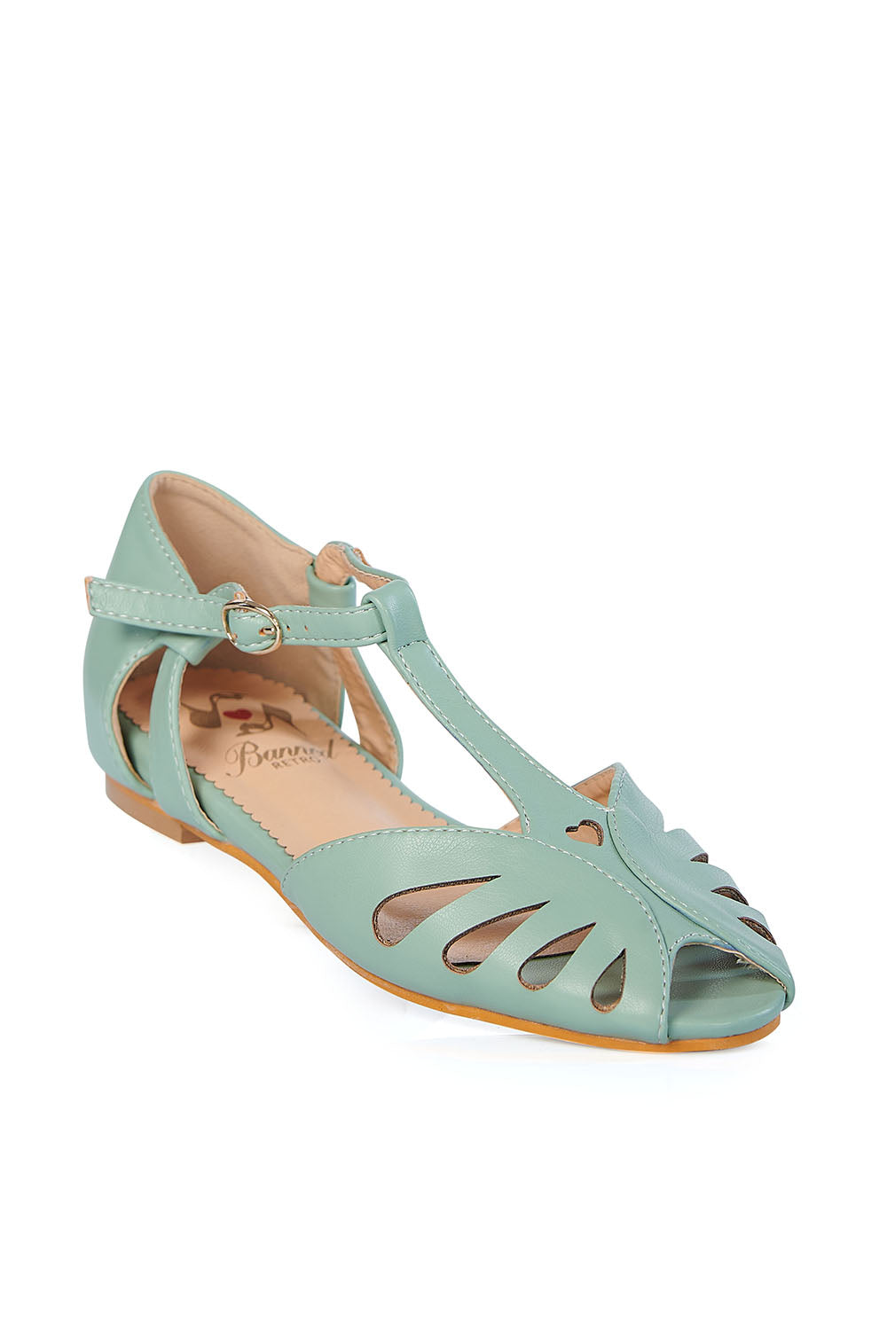 Secret Love Flats with Mini Wedge Mint