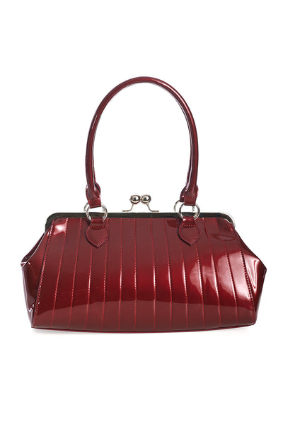 Maggie May Burgundy Rockabilly Handbag