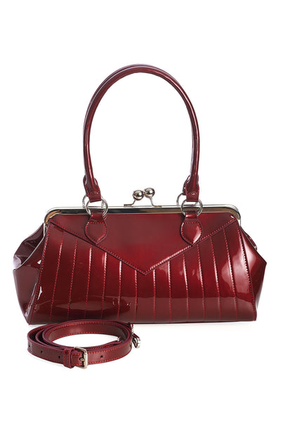 Maggie May Burgundy Rockabilly Handbag