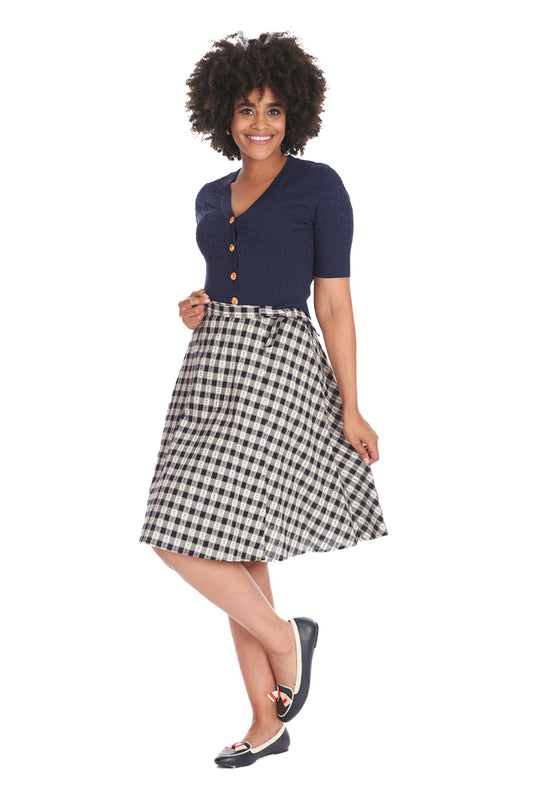 Cherry Check Skirt by Banned