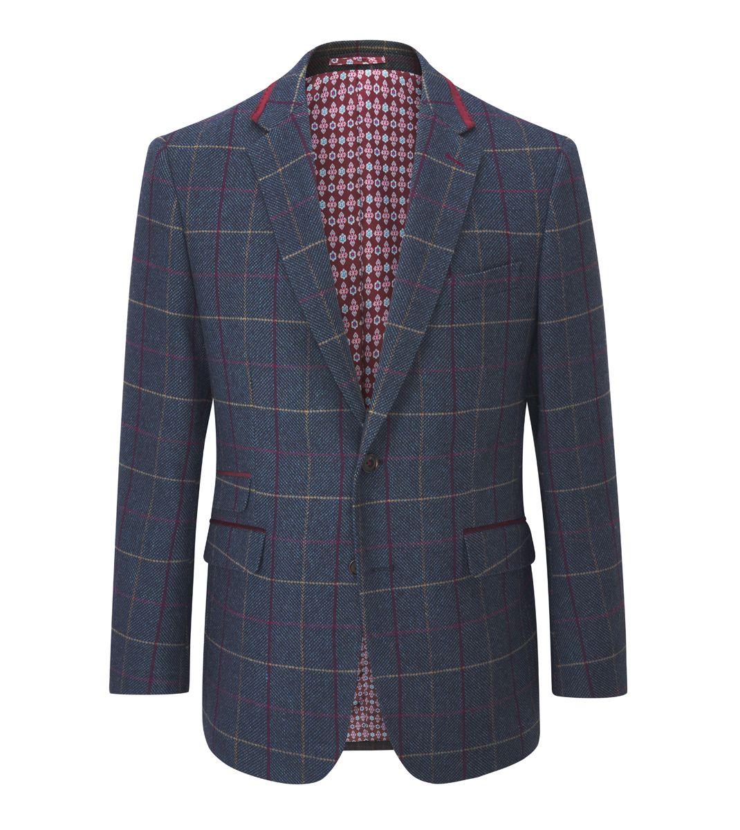 Doyle Tailored Jacket Navy Check Tweed