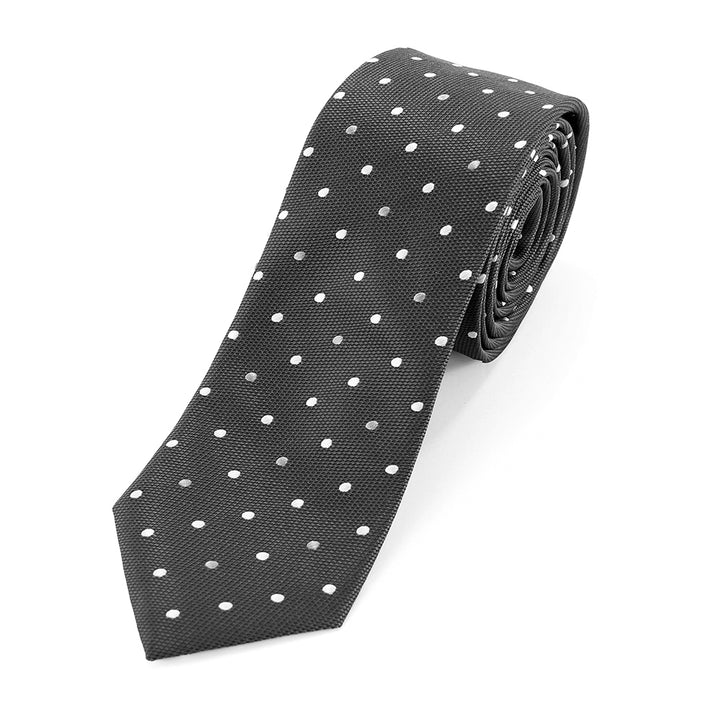 Polka Dot Microfiber Tie