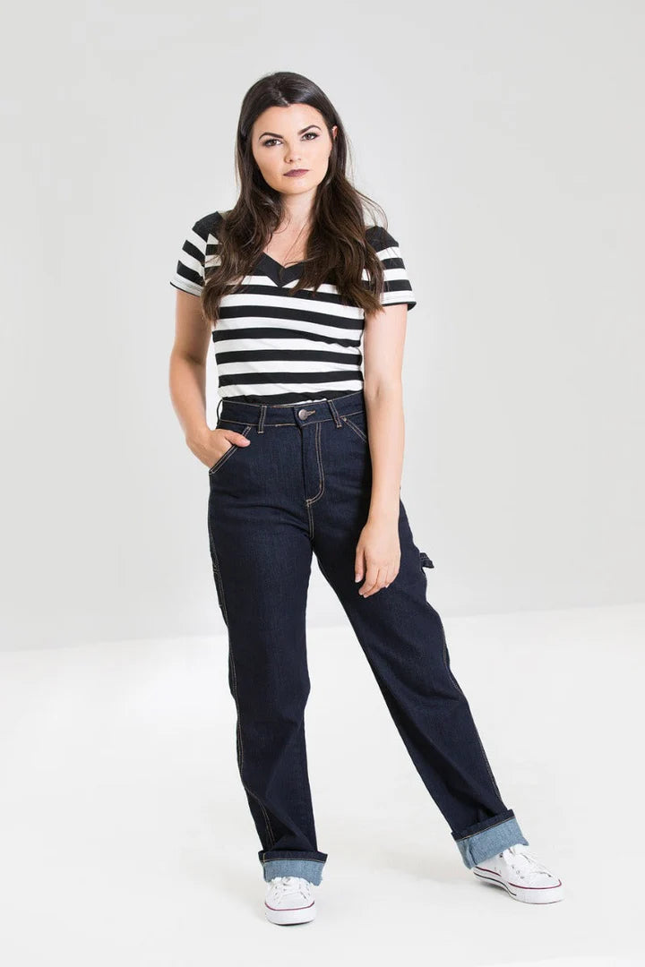 Hell Bunny Carpenter Denim Jeans