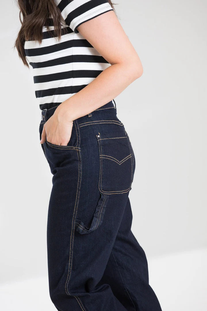 Hell Bunny Carpenter Denim Jeans