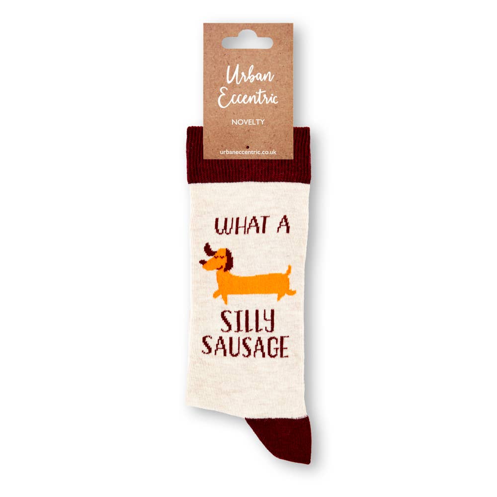 Unisex What A Silly Sausage Socks: 6 - 11