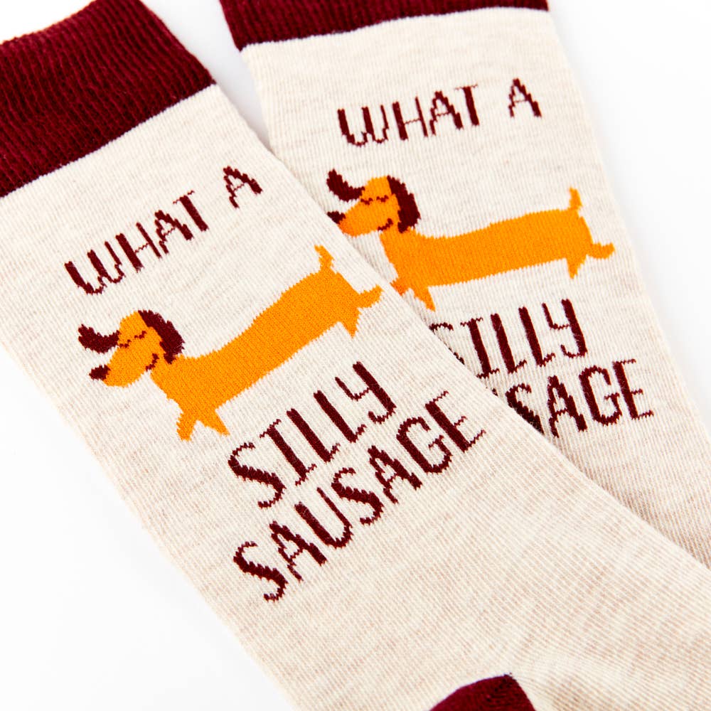 Unisex What A Silly Sausage Socks: 6 - 11