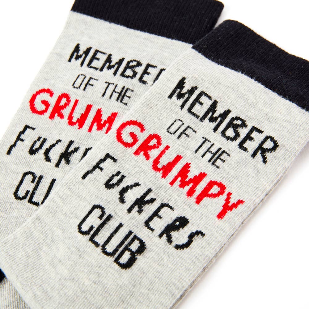 Unisex Member Of The Grumpy Fuckers Club Socks: 6 - 11