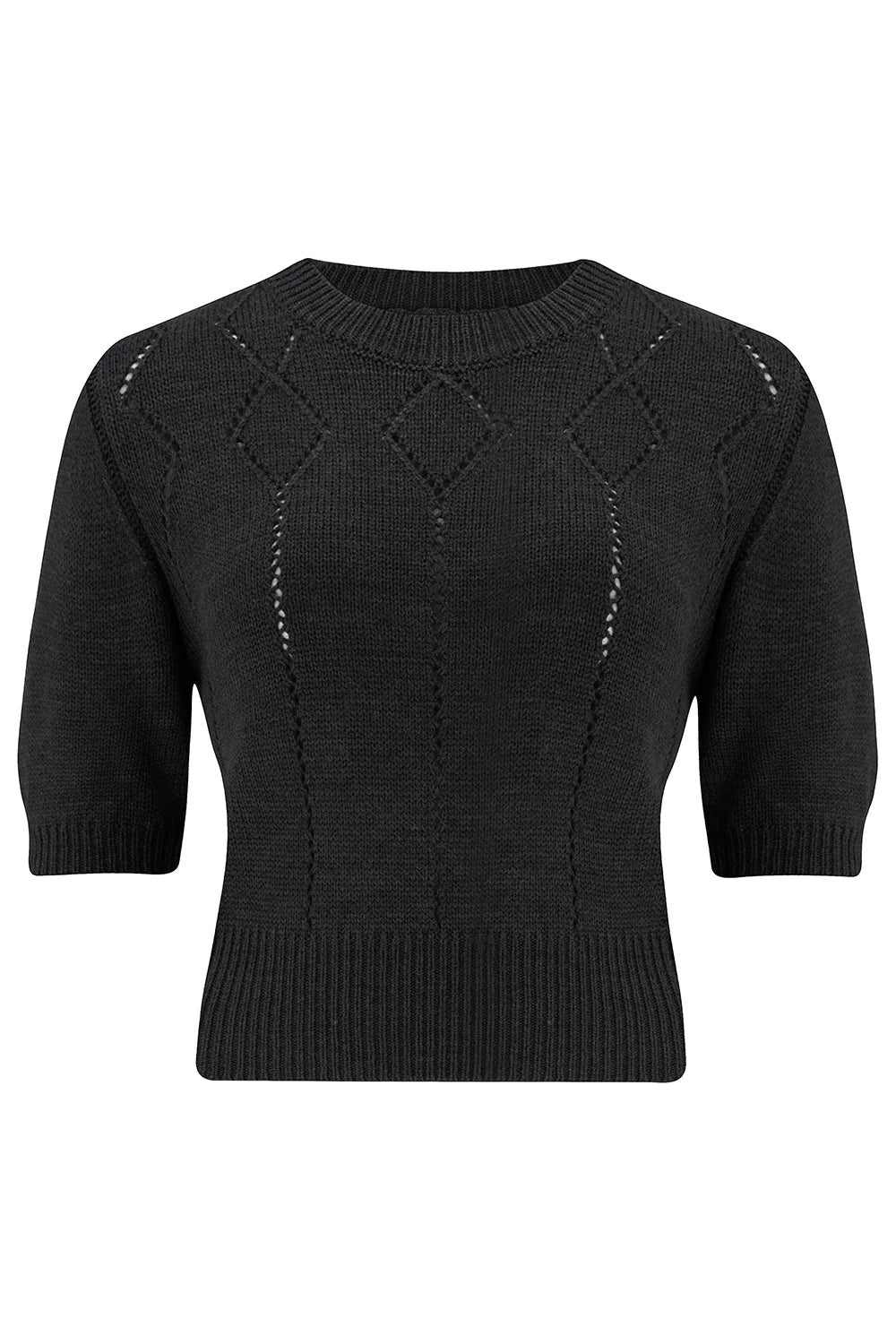 RocknRomance Frances Pullover Sweater In Black