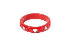 Splendette Vintage Inspired All My Love Bangles In red