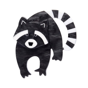 Randy Raccoon Brooch