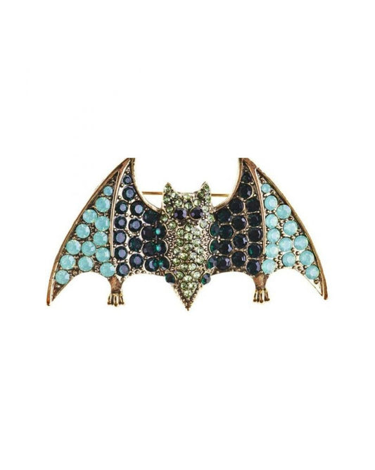 Rosie Fox Forest Crystal Bat Hairclip and Brooch