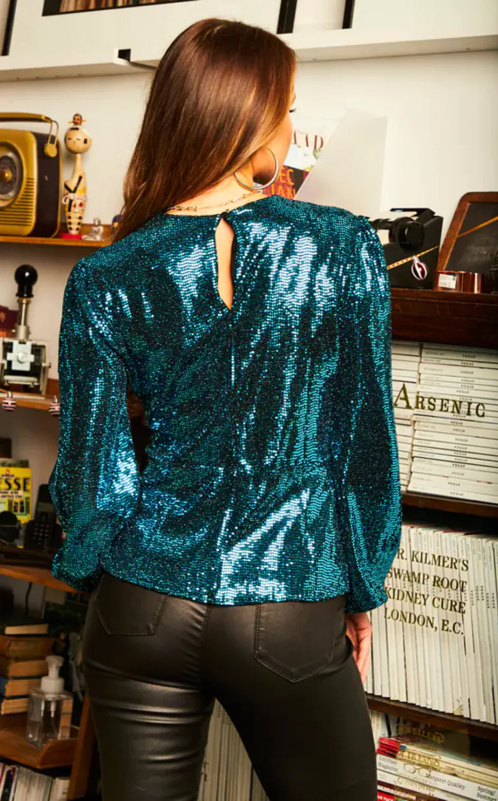 Jessica Sequin Wrap Top