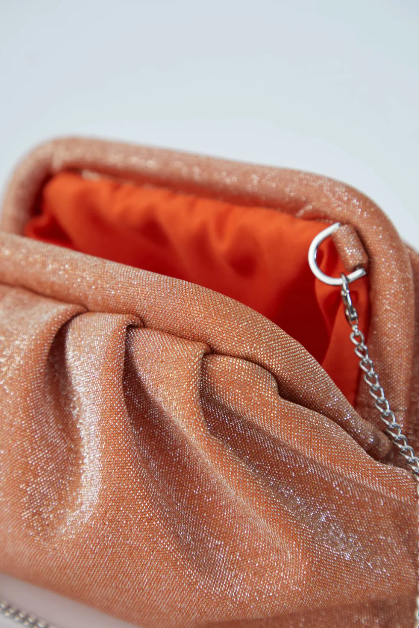 Shimmer Pouch Bag - Orange