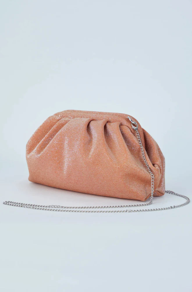 Shimmer Pouch Bag - Orange