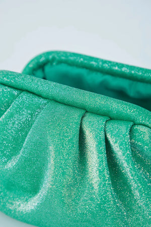 Shimmer Pouch Bag - Green