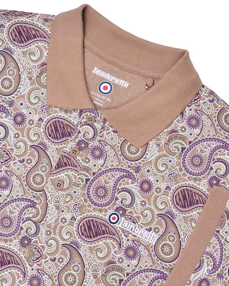 Lambretta - Paisley Brand Polo Woodsmoke