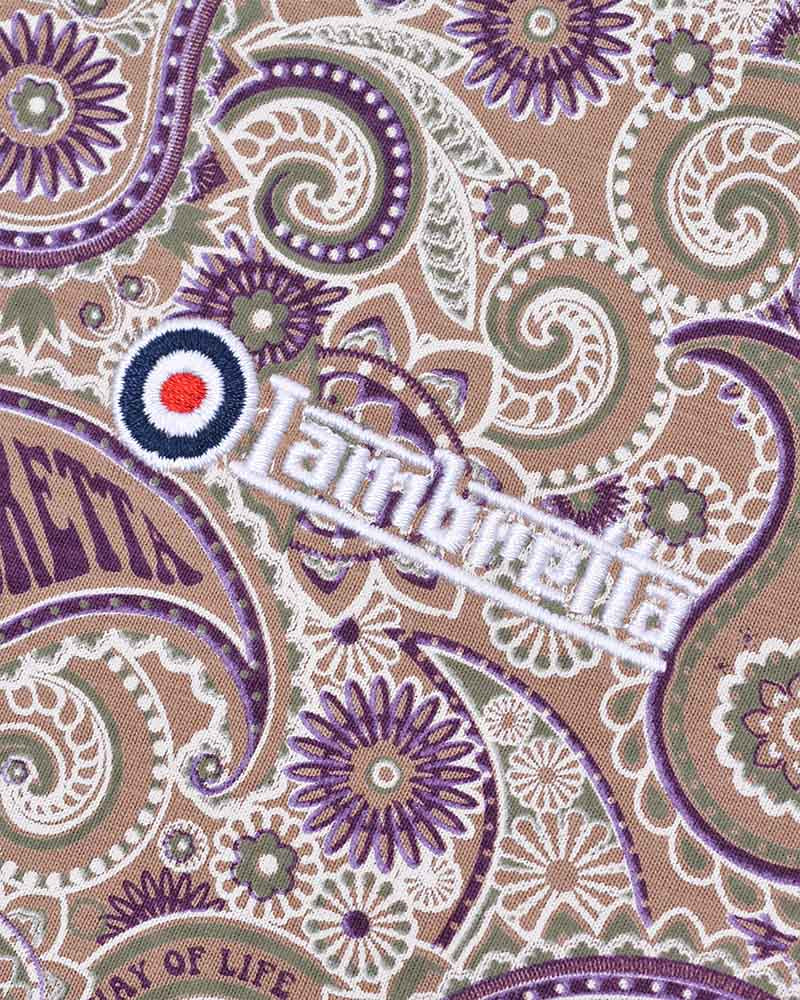 Lambretta - Paisley Brand Polo Woodsmoke