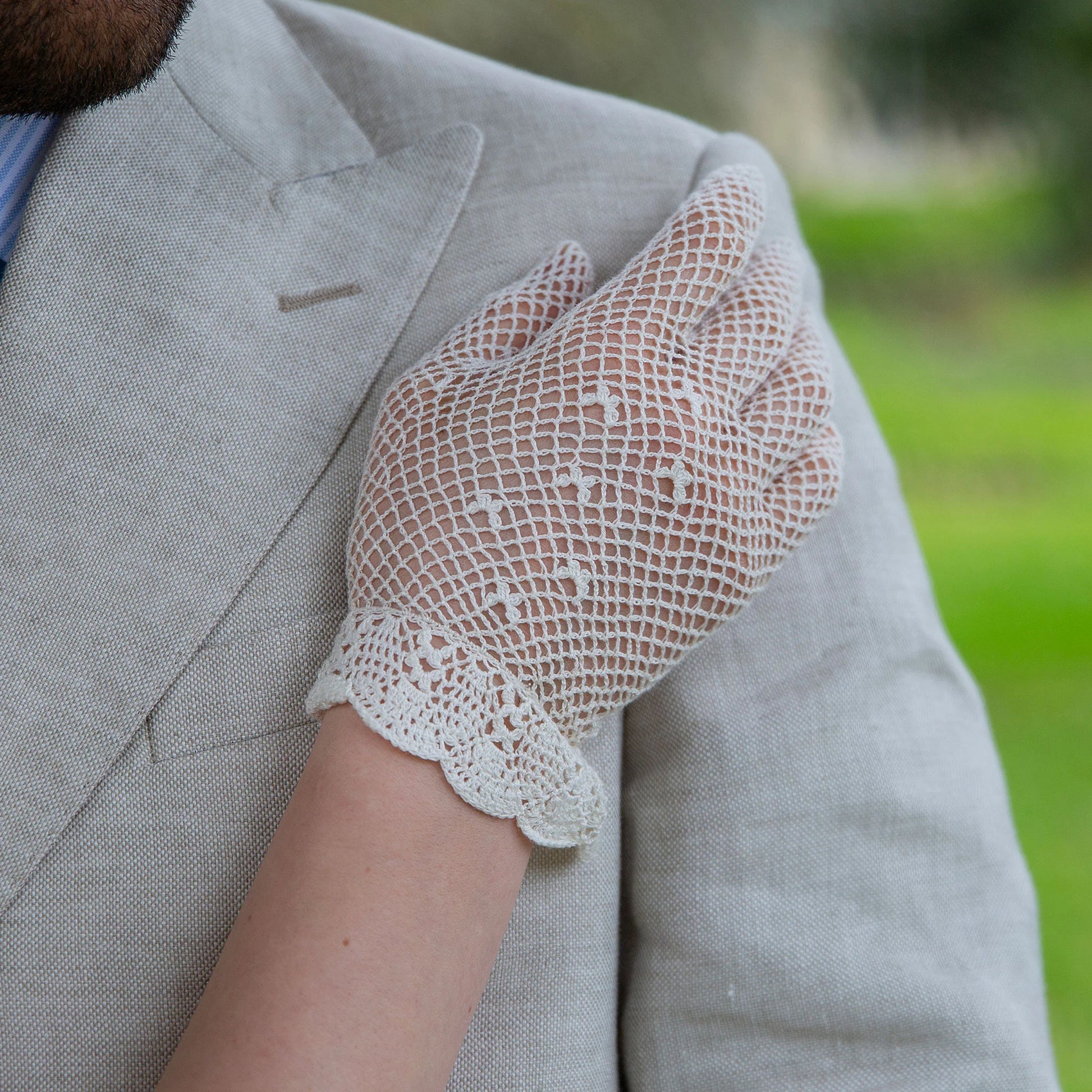 Vintage Inspired Cotton Crochet Gloves