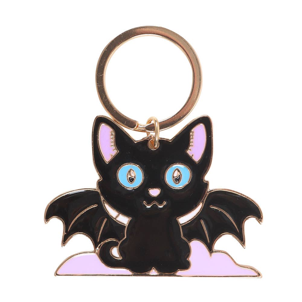 In My Witch Era Gothic Bat Cat Keyring