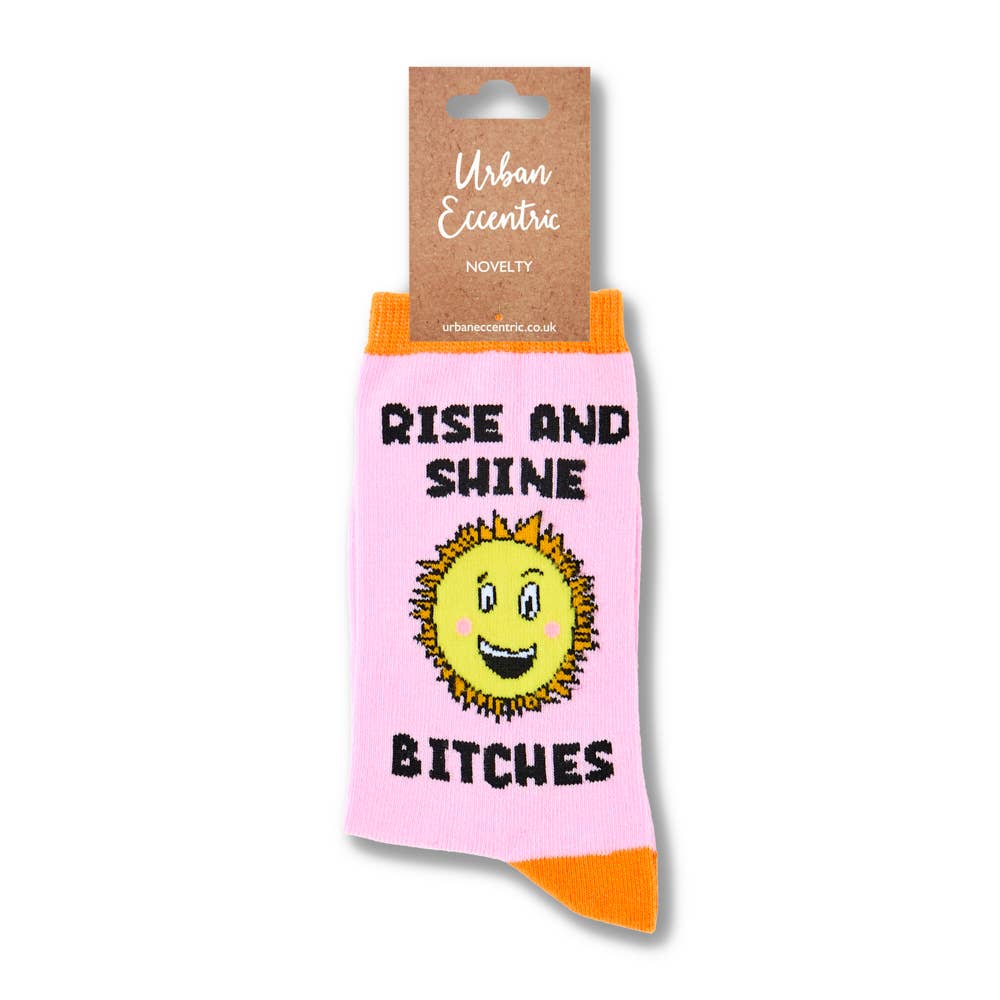 Ladies Rise and Shine Bitches Socks: 4 - 8
