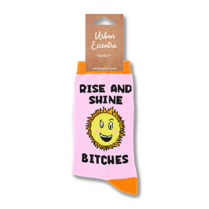 Ladies Rise and Shine Bitches Socks: 4 - 8