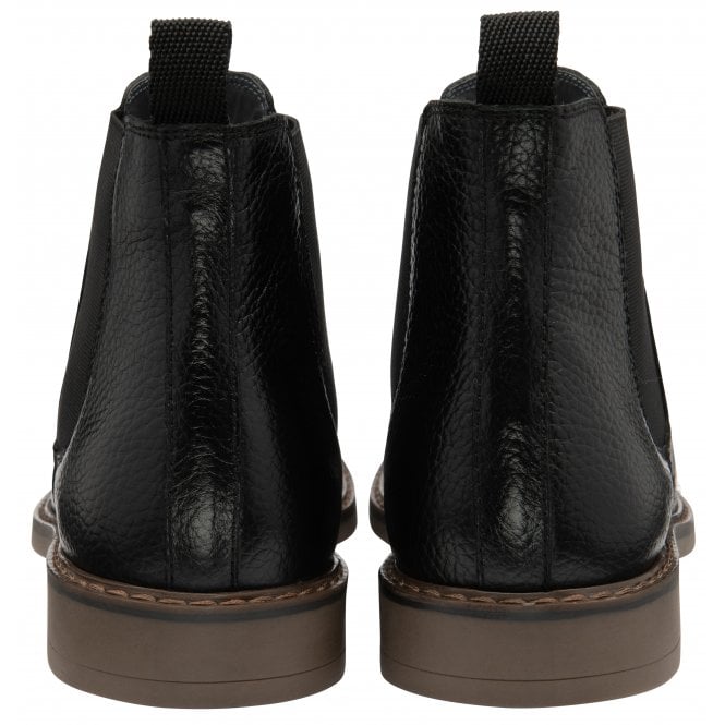 Frank Wright Black Hall Leather Chelsea Boot