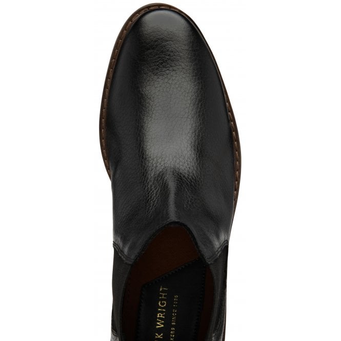 Frank Wright Black Hall Leather Chelsea Boot