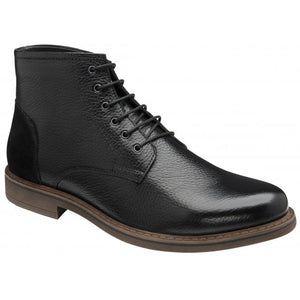 Frank Wright Black Leonard Leather Ankle Boot
