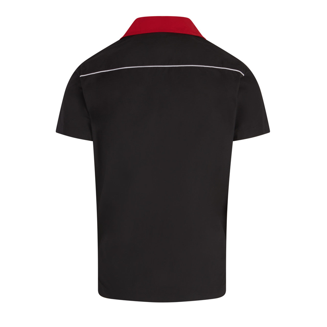 Relco Rockabilly Retro Red/Black Bowling Shirt