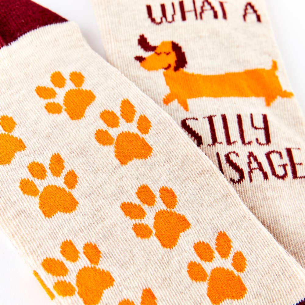 Unisex What A Silly Sausage Socks: 6 - 11