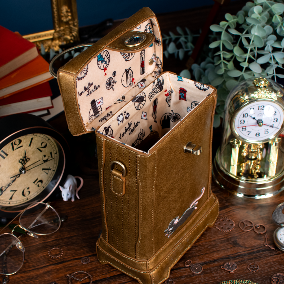 Tick Tock Clock Shop Carriage Clock Bag By Vendula