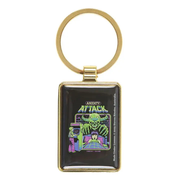 Anxiety Attack Keyring By Steven Rhodes