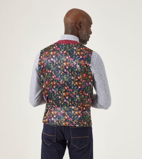 Camplin Waistcoat - Raspberry/Wine