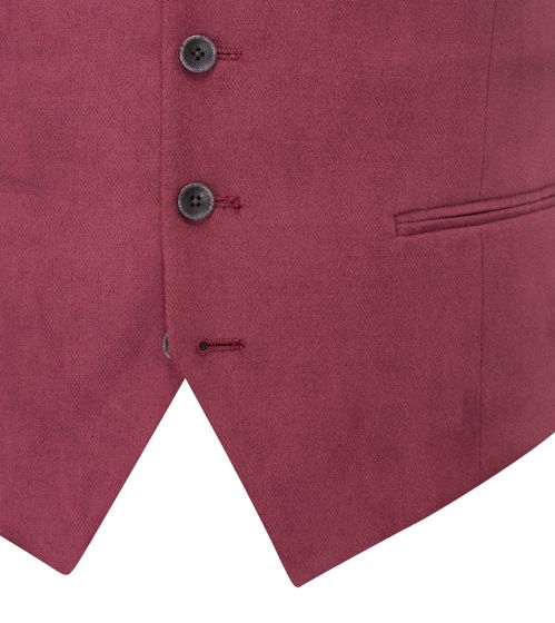 Camplin Waistcoat - Raspberry/Wine