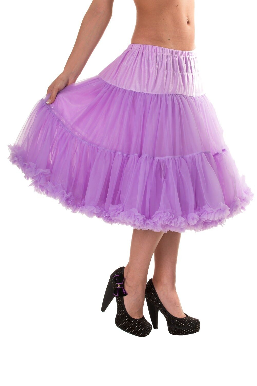 Dancing Days 50s Style 25"-27" Long Petticoat In Lavender