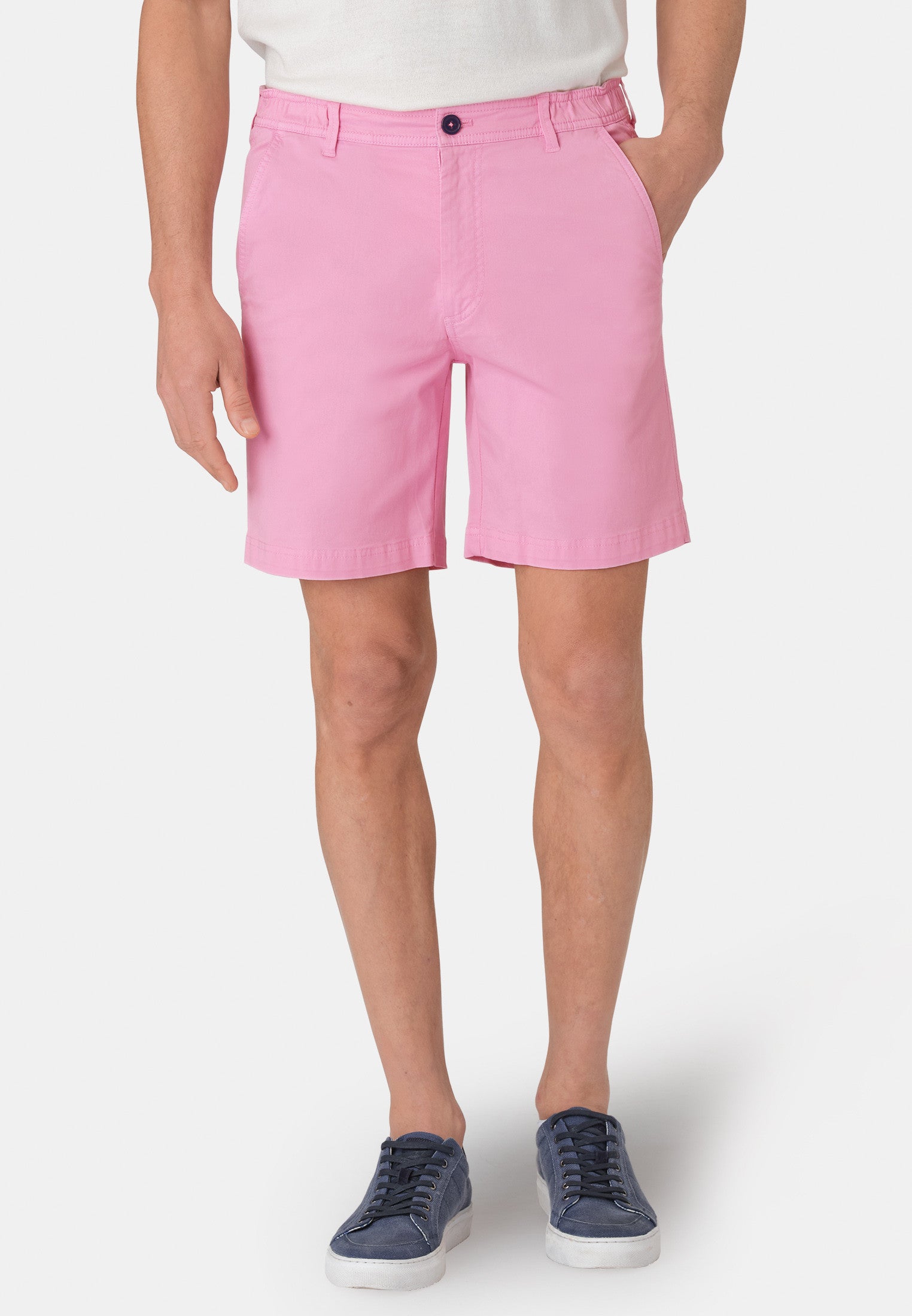 Ribblesdale Baby Pink Cotton Stretch Summer Shorts