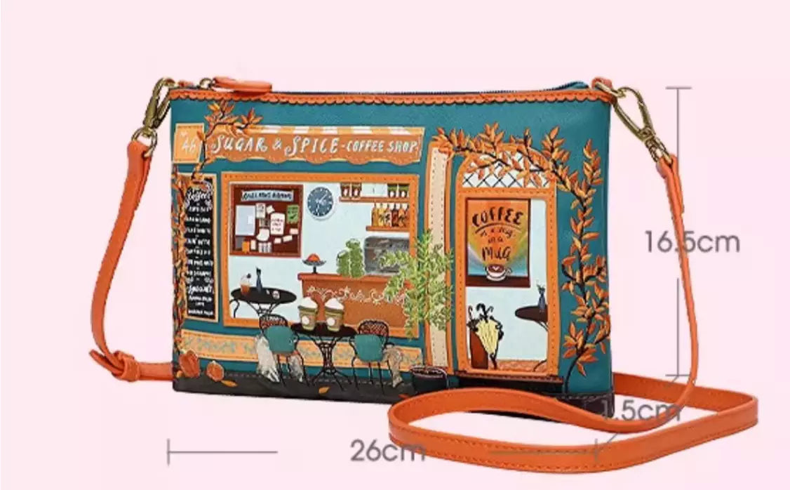 Sugar And Spice Coffee Shop Kate Bag By Vendula