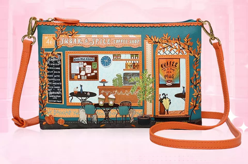 Sugar And Spice Coffee Shop Kate Bag By Vendula