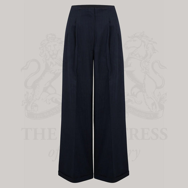 Tailored Audrey Trousers Navy 