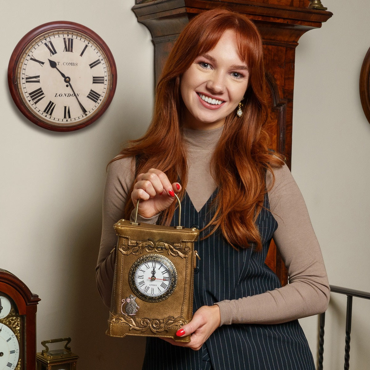 Tick Tock Clock Shop Carriage Clock Bag By Vendula