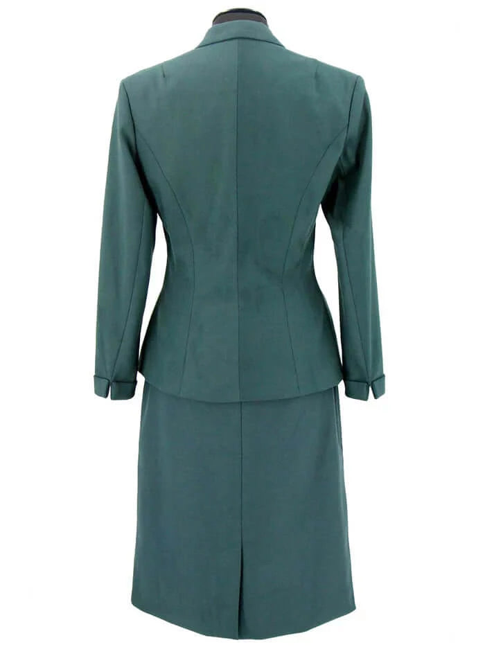 1940s Replica Majestic Two Piece Skirt Suit In Pheasant