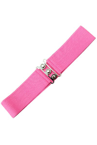 Dancing Days Retro Elasticated 1950s Waspie Belt In Hot Pink; Dancing Days; Waspie Belt; Elasticated Belt; 1950s Style; Hot Pink