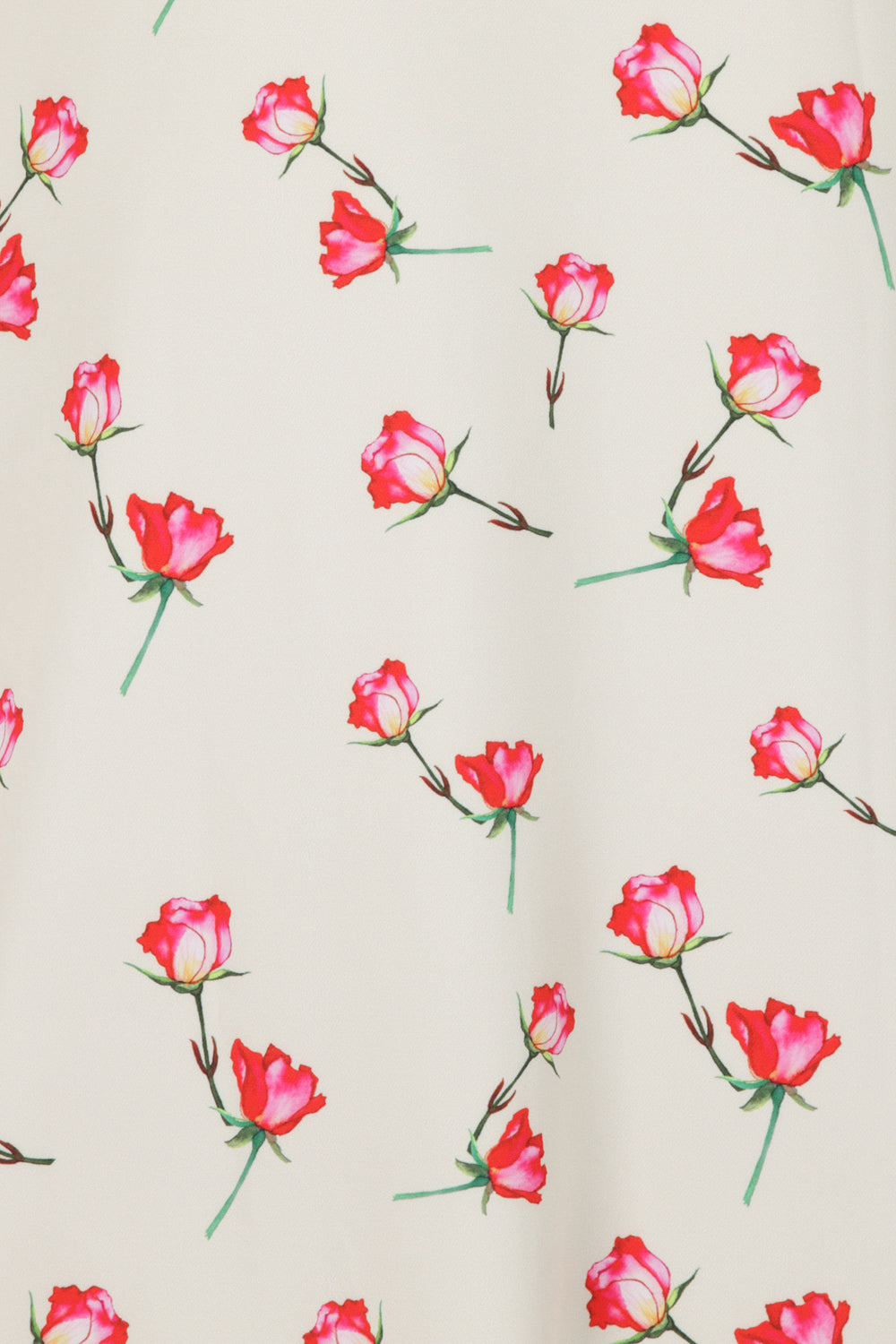 H&R London 50s Sorella Beige Sleeveless Rose Print Dress