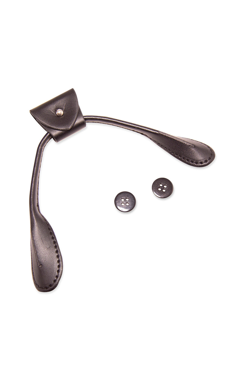 Emma Button & Clip 35mm Unisex Adjustable Braces In Black