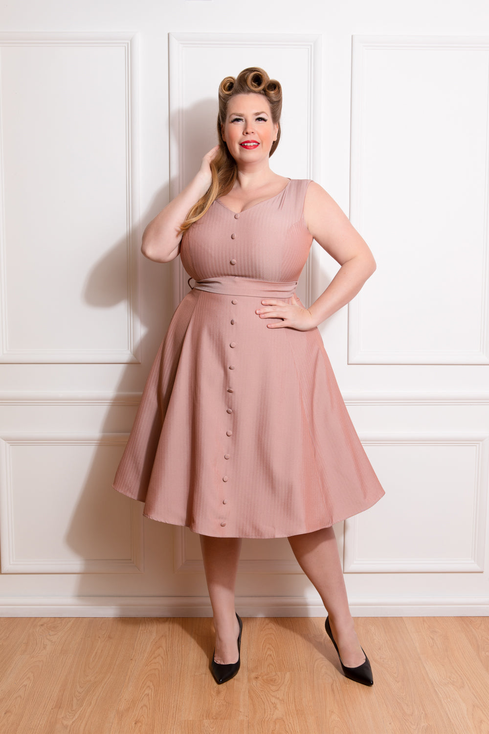 Dusky pink hotsell plus size dresses