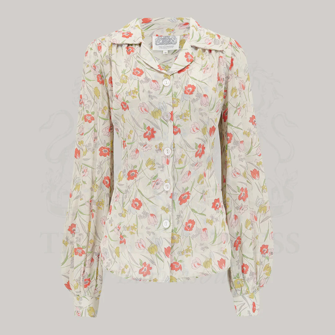 Seamstress Of Bloomsbury 1940s Inspired Poppy Blouse