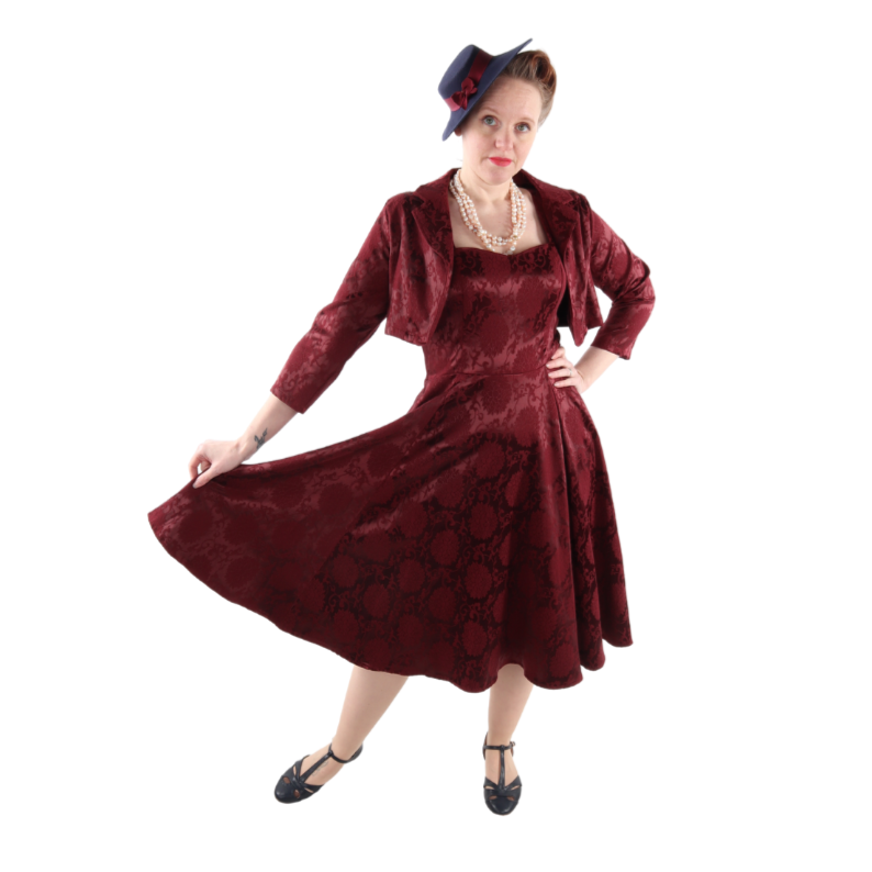 Plus Size 1940s Dress