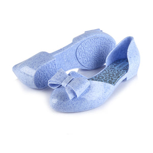 Coloko Blossom Marble Blue Pump Style Jelly Shoes